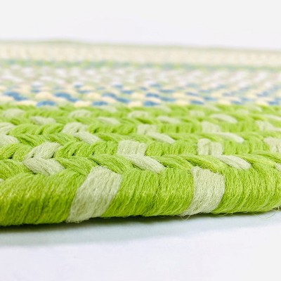 Colonial Mills Kingston Braid - Lime 42 In x 66 In Oval Rug Indoor/Outdoor 100% Polypropylene