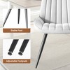 QingMoon Dining Chairs Set of 4, Mid Century Modern Kitchen Chairs with Padded Cushions and Comfy Backrest for Living Room, Dining Room - 2 of 4