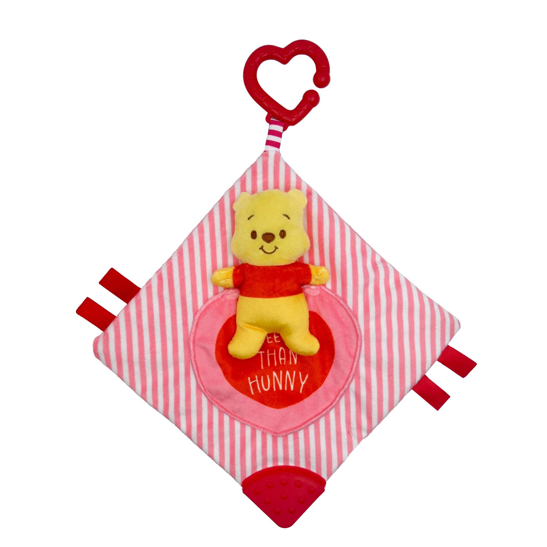 Disney Baby Winnie The Pooh Valentine Hanging Crinkle Activity Square Baby Learning Toy