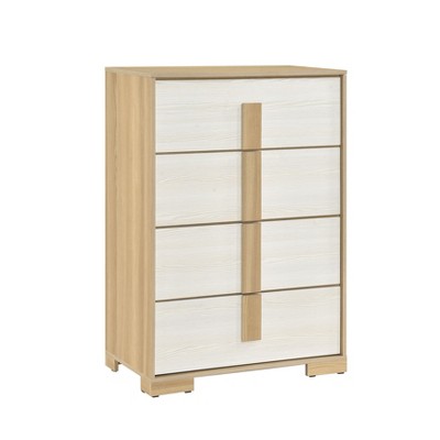 PAGED Modern Style Dresser for Bedroom White Frost Finish Chest of Drawers Storage Cabinet with Drawers for Living Room, Hallway, Office