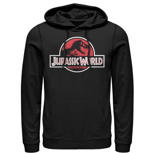 Men's Jurassic World Tyrannosaurus Rex Logo Pull Over Hoodie - 1 of 3