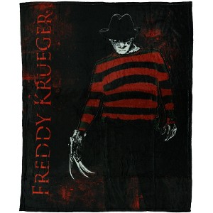 Nightmare on Elm Street Blanket Menacing Freddy Silk Touch Throw 46" X 60" Multicolored - 1 of 4
