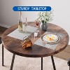 Round Dining Table Set for 2, Circle Kitchen Table and Chairs, Dining Room Table Set , Wood Dinner Set for Small Space, Apartment - 3 of 4