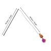 Unique Bargains Convenient Pumpkin Pattern Cat Playing Rod Orange Purple 1 Pc - 2 of 3