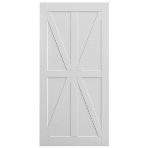 NicBex Barn Door 32" x 80" Star Style Real Primed Door Slab, Water-proof,  Anti-deformation, Moisture-proof, Modern Interior DIY Panel Door - 1 of 4
