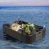 YARDSIGHT Aluminum Frame Floating Tray:Design for Pool Floats, Sandbars, Spas, and Parties , Perfect for Serving Drinks and Brunch. - 2 of 4