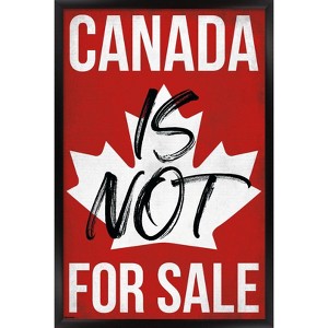 Trends International Canada Is Not For Sale Framed Wall Poster Prints - 1 of 4