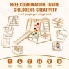 VEVOR Indoor Jungle Gym, 7-in-1 Toddler Indoor Playground,Wooden Toddler Climbing Toys Indoor with Wood & Rope Ladder, Net Ladder, 47.2 x 58 x 56in - 4 of 4