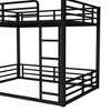 ORRD Full Over Full Metal Bunk Bed, Heavy-Duty Noise-Free Frame, Black - 4 of 4