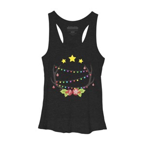 Women's Design By Humans Christmas Deer By Reivchan Racerback Tank Top - 1 of 3