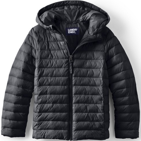 Lands End Kids Thermoplume Packable Hooded Jacket Target