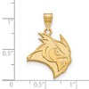 Black Bow Jewelry 10k Yellow Gold Rice Owls NCAA Large Pendant - 2 of 3