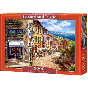 3000 Piece Jigsaw Puzzle, Afternoon in Nice, Puzzle of France, Mediterranean view, Adult Puzzles, Castorland C-300471-2 - 1 of 4