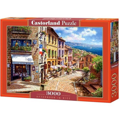 3000 Piece Jigsaw Puzzle, Afternoon in Nice, Puzzle of France, Mediterranean view, Adult Puzzles, Castorland C-300471-2 - image 1 of 4