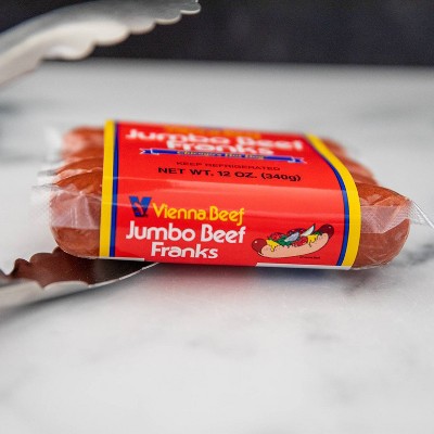 Vienna Beef Jumbo Beef Franks - 12oz