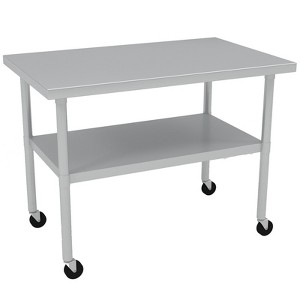 Coucheta Stainless Steel Work Table, Commercial Food Prep Worktable, Heavy Duty Metal Work Table with Adjustable Bottom Shelf - 1 of 4