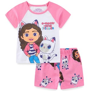 DREAMWORKS GABBY'S DOLLHOUSE Girls Short Sleeve T-Shirt and French Terry Shorts Set for Toddler and Big Kids - 1 of 4
