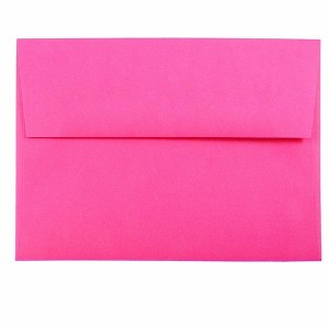 JAM PAPER #6 3/4 Business Premium Envelopes - 3 5/8 x 6 1/2 - Ultra Fuchsia Hot Pink - 50/Pack - 1 of 1