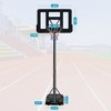 Portable Basketball System Basketball Hoop & Goal with 44" Backboard and Movable Wheels, 6.5-10ft Adjustable Height, for Kids, Teenagers, Adults - 2 of 4