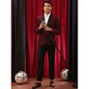 Lars Amadeus Men's Shawl Lapel Wedding Prom Shiny Metallic Sport Coats - 2 of 4