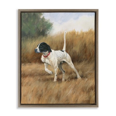Stupell Industries Pointer Dog in Field, 17" x 21"