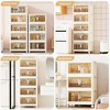 Chery Life 19.69"¡Á11.81"¡Á31.1" 5Tiers Side Wide Folding Storage Cabinet with Magnetic Door & Wheels, Closet organizers and Storage Containers - 3 of 4