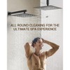 CRANACH Thermostatic Valve 15-Spray 12 in. Square Ceiling Mount Dual Shower Head Shower System with 6-Jet - image 4 of 4