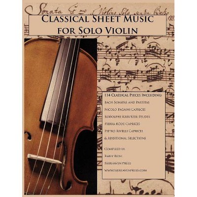 Classical Sheet Music for Solo Violin - (Paperback)