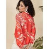 Women's EMMA Coral Batik Print Blouse - EMILY LOVELOCK - 3 of 3