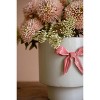 Pink Bow Ceramic Flower Pot – 6.5" Tall Small Planter Set of 2 by Kalalou - 2 of 4
