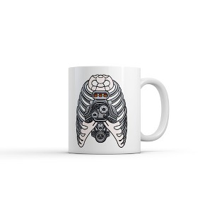 Crazy Dog T-Shirts Ribcage Engine Mug Funny Sarcastic Mechanic Graphic Novelty Coffee Cup-11oz - 1 of 4