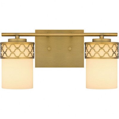 Quoizel Lighting Tenley 2 - Light Vanity in  Aged Brass