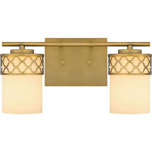 Quoizel Lighting Tenley 2 - Light Vanity in  Aged Brass - 1 of 1