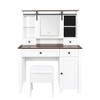 CENGHU Vanity with Lights and Mirror, Makeup Desk with Drawers and Cabinet Vanity Desk with Led Light , Makeup Vanity, Vanity Table for Bedroom - 3 of 4