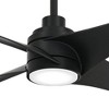 56" Minka Aire Modern Indoor Ceiling Fan with LED Light Remote Control Coal for Living Room Kitchen Bedroom Family Dining House - 3 of 4
