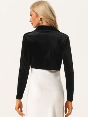 Boléro En Maille Transparente Allegra K - Manches Longues, Devant Ouvert, Pour Robe De Soirée, Mariage