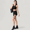 Anna-Kaci Active Women's High Neck Ribbed Sports Bra with Longline Fit and Wide Strap Support for Low to Medium Impact Workouts - 3 of 4