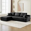 106" Modular Sectional Sofa, Cloud Sectional Couch with L-Shape Chaise/Deep Seat/Armrest/Plush Corduroy Fabric, No Assembly Required, Space-Saving - 2 of 4