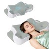 TopComfy Bed Pillows Neck pillow relieving pain in the neck and shoulders ergonomic memory foam bed pillow for Bedroom, Gray, 24.02"*15.35"*5.12" - 2 of 4