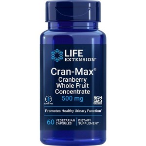 Cran-Max 500mg (Replaced upc 737870490067) by Life Extension  -  60 Capsule - 1 of 2