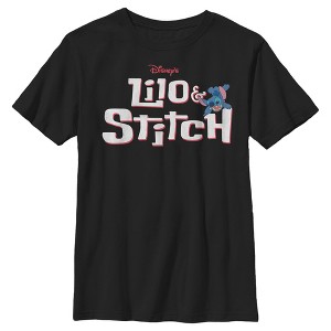Boy's Lilo & Stitch Red and White Logo T-Shirt - 1 of 4