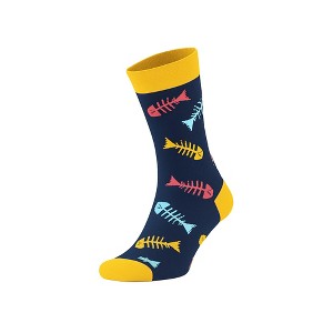 Funny Socks for Men Women Cool Colorful Novelty Crew Socks Fun Gift Idea for Adults 1 Pair - 1 of 4