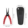 Unique Bargains Fishing Pliers Ergonomic Grip Design Fishing Pliers for Saltwater 1 Set - 2 of 4