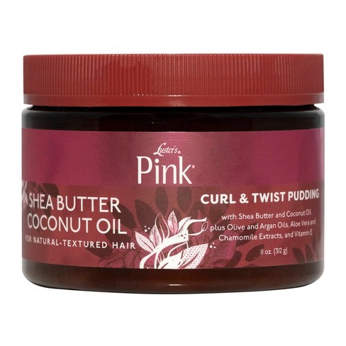 Luster S Pink Shea Butter Coconut Oil Curl Twist Pudding 11oz