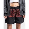 Stranger Things Upside Down Starry Logo Adult Black Lounge Shorts - 3 of 4