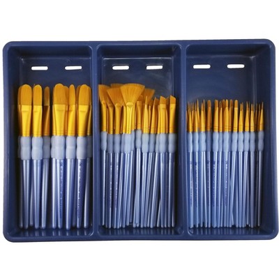 Royal Brush Scholastic Choice Gold Taklon Specialty Set, set of 72