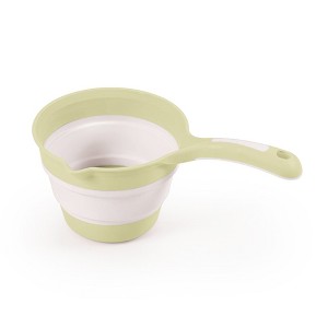 DOLU Foldable Bath Ladle for Compact Toddler Wash Tub, Ages 6+ Months, Eco Green - 1 of 4