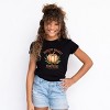 The Juniper Shop Harvest Market Pumpkins Local Organic Youth Short Sleeve Tee - S - Black - 4 of 4