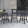 DSVIMOY Counter and Bar Stool Versatile Design for Trendy Home Bars, Black, 16.5"*19.7"*29.1" - 2 of 4