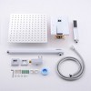 Kumasinova Luxury Rainfall Shower System Set with Valve Control,10"Fixed Rain Showerhead with Handheld Shower Combo,304 Stainless Steel - 4 of 4